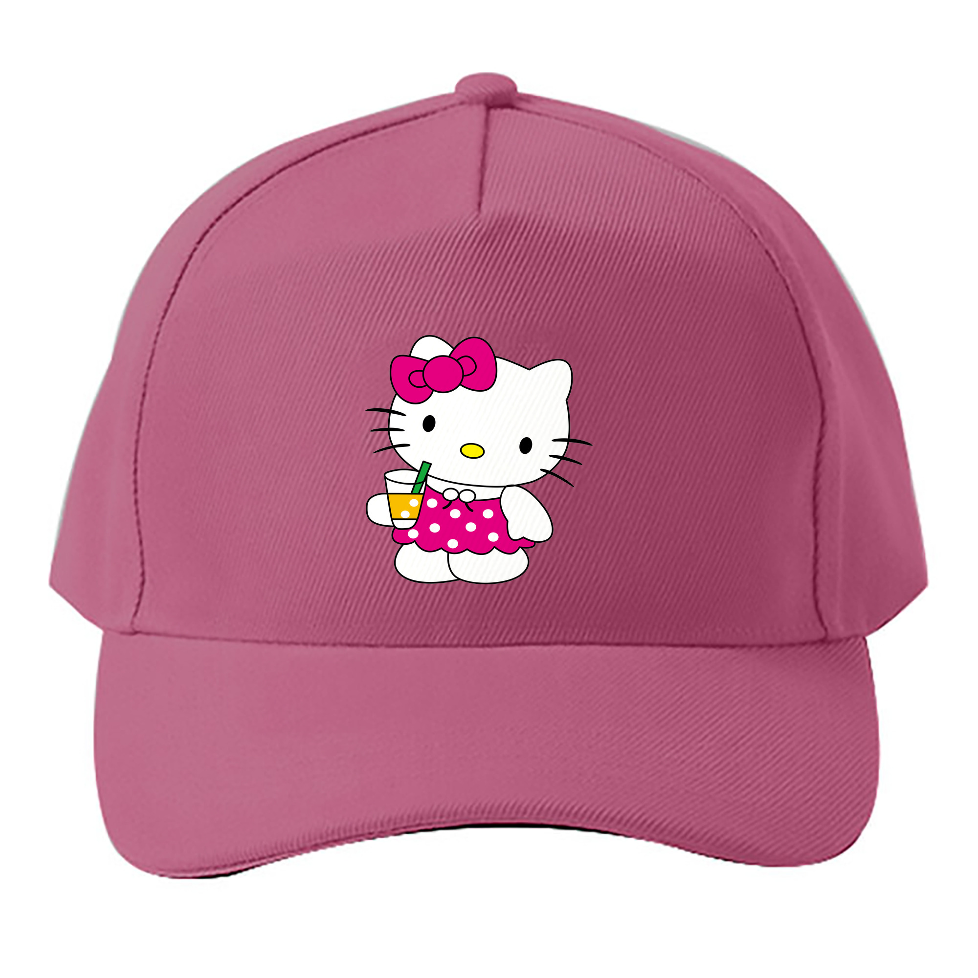 （画像用） Hello Kitty ハローキティ ベースボールキャップ 綿100％ 男女兼用 帽子 スポーツ